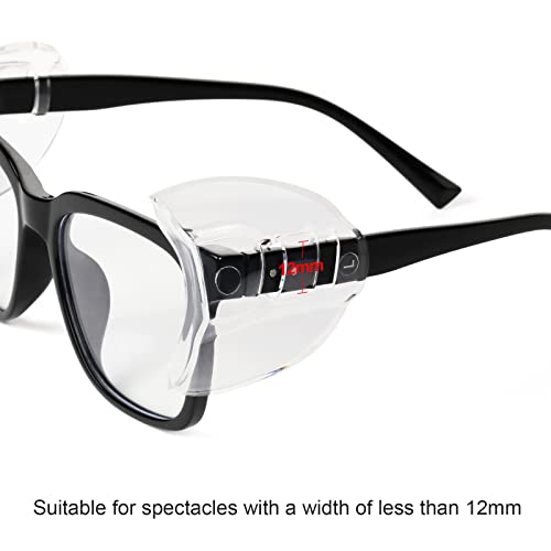 16 Pairs Clear Glasses Side Shields Slip-On for Prescription Eyewear
