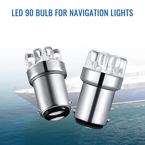 90 LED Replacement Bulbs - 4 Pack Marine Stern Light Bulbs