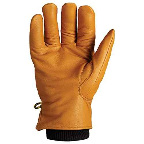 Ironclad Ranchworx Winter Gloves RWDI, Premium Leather Insulated Winter Work Gloves, Cold Weather Protection Rated to 30¡ÆF/-1¡ÆC, Water-Resistant Palm, (1 Pair), RWDI-07-XXXL, Size XXX-Large