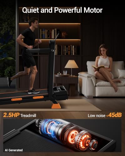 Incline Walking Pad Treadmill - 3-in-1 Foldable Under Desk Treadmill with Handles, 330 LBS Capacity, 2.5HP Quiet Motor, LED Display
