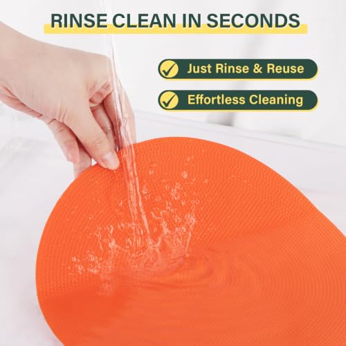 9 Inch Non-Slip Poly Spot Markers - 24 Pcs Agility Dots for Gym & Dance