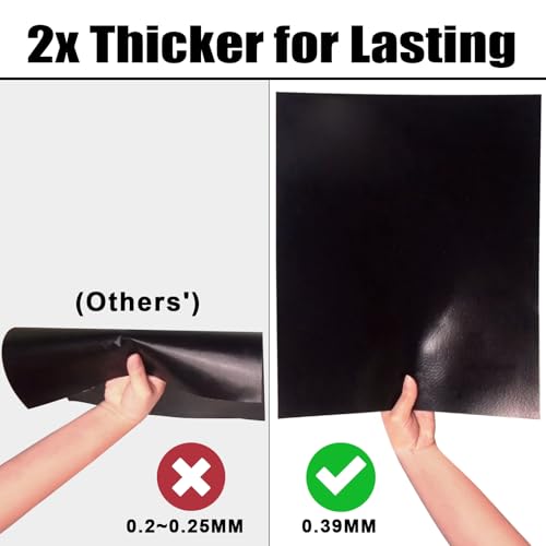 GRILLART Medium Nonstick BBQ Grill Mat Set for Outdoor Grilling - Reusable, Heavy Duty, 600°F Heat Resistant, 2-Pack