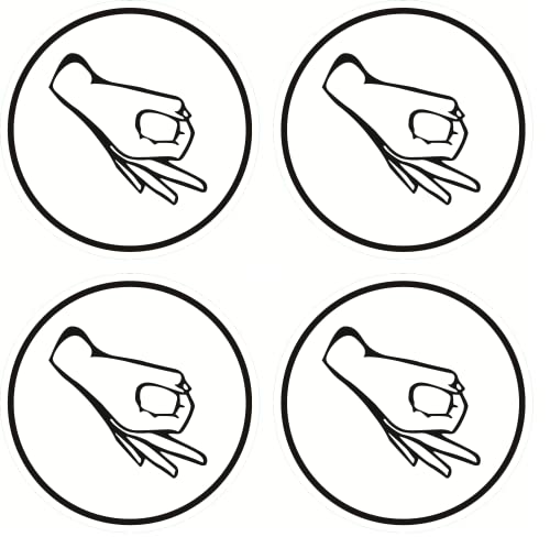 4 PCS 2-Inch Circle Game Meme Stickers - Waterproof Decals