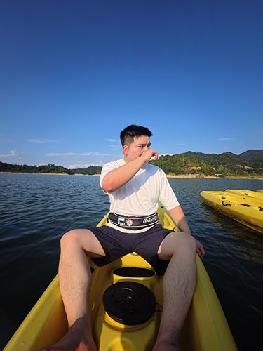Automatic Inflatable Waist PFD for Water Sports - Black