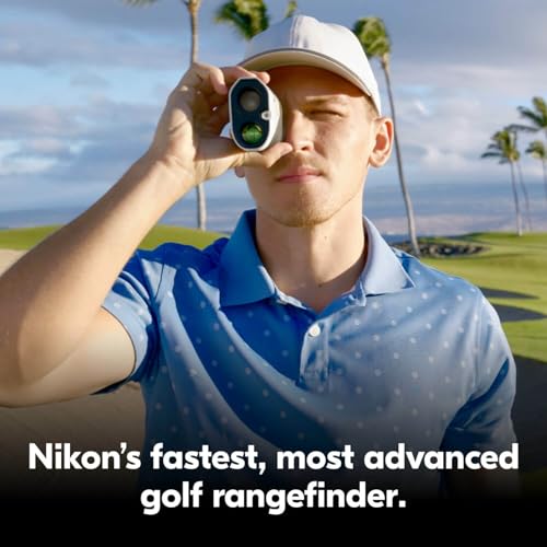 Golf Laser Rangefinder - Nikon COOLSHOT PROIII STABILIZED, Waterproof, 6X Monocular, Slope Compensation & Hyper Read