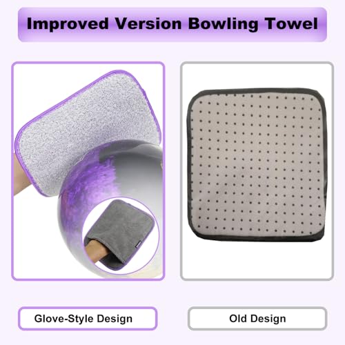 Wearable Bowling Ball Shammy Pad - 1-Pack Purple
