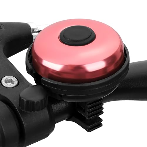 Aluminum Bicycle Bell - Loud Crisp Sound - Light Pink - 2 Pack