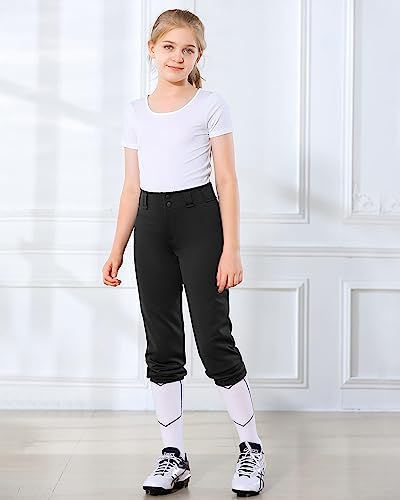Stelle Girls Softball Pants with Pockets, Large, Black – Fastpitch Youth