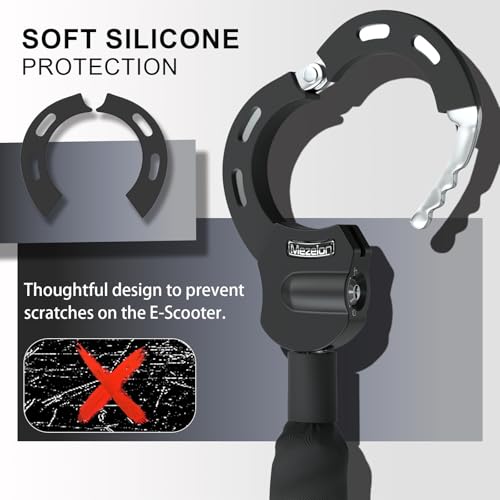 Mezelon Black 8mm Electric Scooter Chain Lock Anti-Theft Security