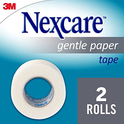 Gentle Medical Paper Tape - 2 Rolls, 1 In x 10 Yds for Dressings