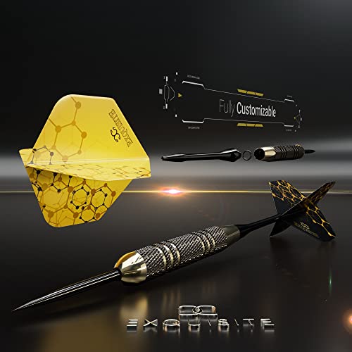 Professional Steel Tip Darts Set - Customizable Brass Barrels & Aluminum Shafts
