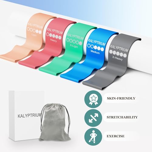 5-Level Resistance Bands Set for Home Fitness - 5 Colors