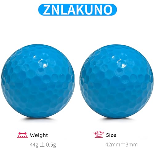 High-Visibility Golf Balls - 2-Piece Design, Long Distance - Blue 3 Pack