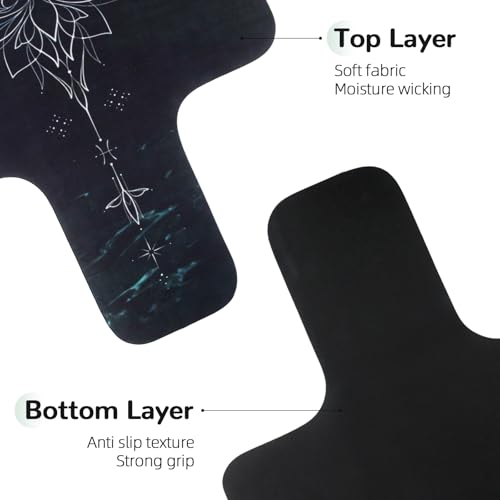 Non-Slip Pilates Reformer Mat Cover - Dark Green, 39 x 23"