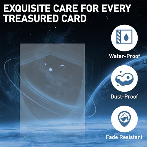 300 Clear Trading Card Sleeves - Standard Size Protective Card Protectors