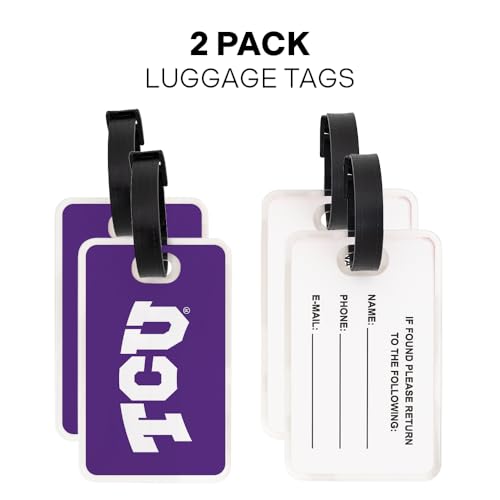 Acrylic Luggage Tag ID - TCU Horned Frogs - 2 Pack