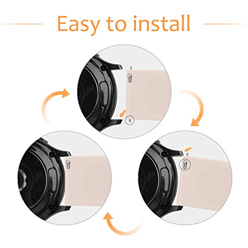 20mm Soft Silicone Replacement Strap for Amazfit Smart Watches - Pink, Small
