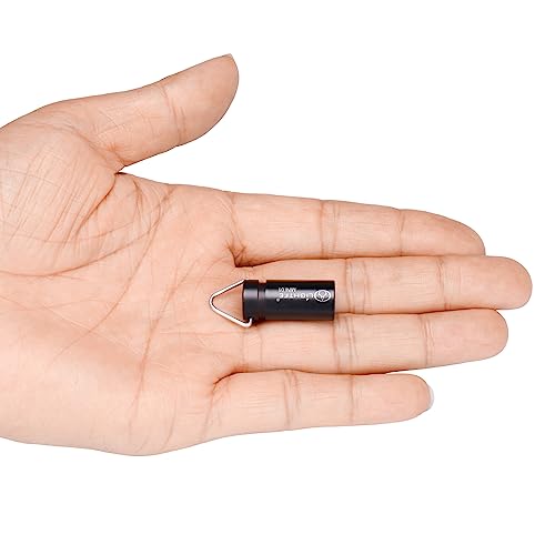 Mini Keychain Flashlight - Small, Bright, Lightweight - Black