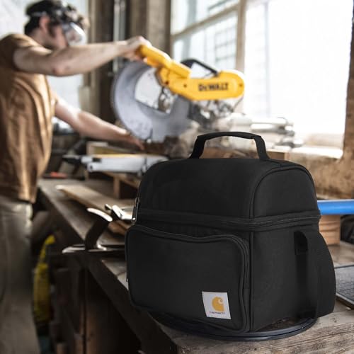 Carhartt Insulated Soft Shell Camping Cooler Lunch Bag - Black, One Size