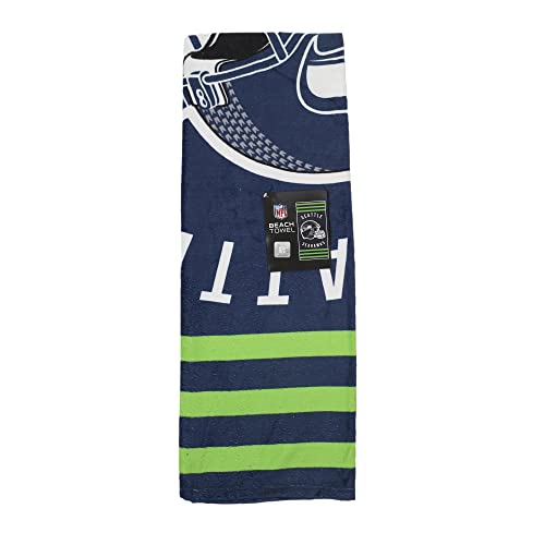 Seattle Seahawks Stripes Beach Towel - 30" x 60"