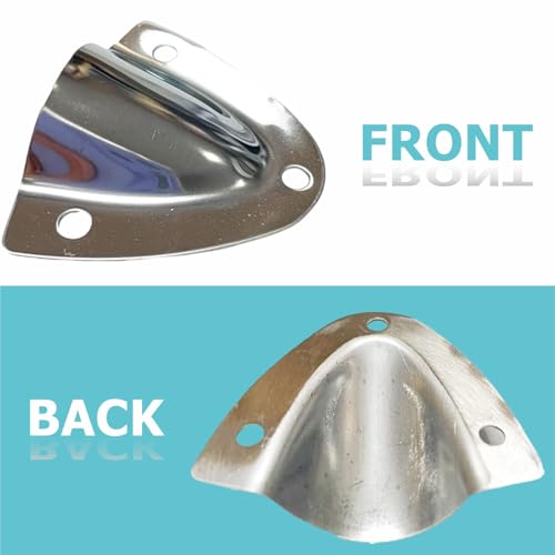 Stainless Steel Clam Shell Vent Cover for Marine Boat - Large - 2 PCS