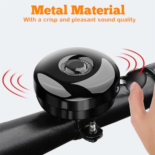 All-Metal Bicycle Bells 2 Pack - Loud Sound, Easy Install, YYS-WG-005