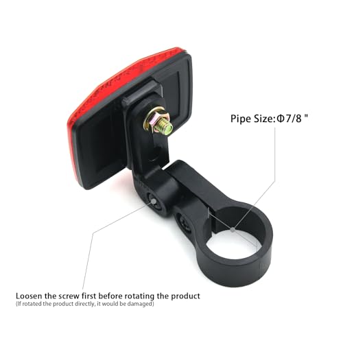 Red Bicycle Rear Reflector - High Visibility Safety Light