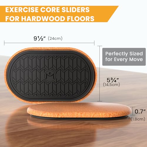 Core Sliders for Home Gym Fitness - 2PCS Oval Sliding Discs