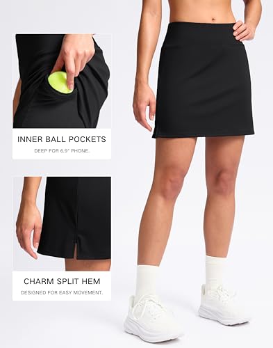 High Waisted 16" Skorts with Pockets | A Line Casual Athletic Skirt for Women
