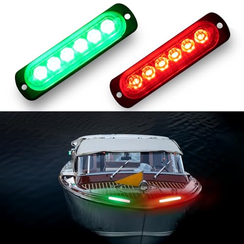 LED Boat Navigation Lights - Waterproof 12V Surface Mount