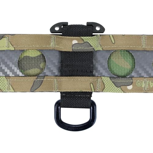 MOLLE T Mount D Ring Clip for Tactical Gear - Black