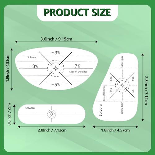 300 Pcs Golf Impact Tape for Woods Irons and Putters - Right Handed