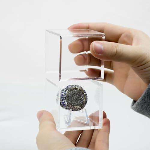 Championship Ring Display Case - Small Clear 2x2x2in