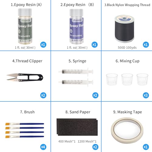 Fishing Rod Repair Kit - Comprehensive Two-Part Epoxy Solution