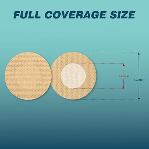 Men's Nipple Covers for Runners - 50 Pairs Anti-Chafe Tape - Brown