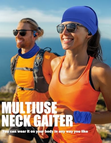 Cooling Neck Gaiter Face Mask - UPF 50+ UV Protection - Royal Blue