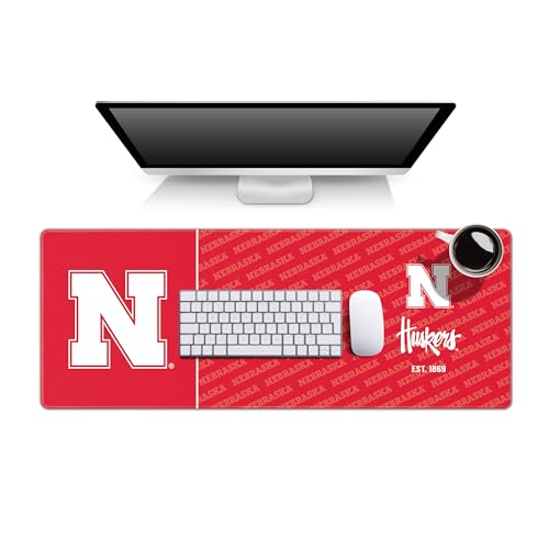 Nebraska Cornhuskers Desk Pad - Water & Stain Resistant, Non-Slip