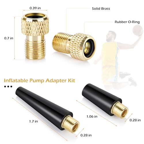 24-Piece Universal Ball Pump Needle and Valve Adapter Inflation Kit