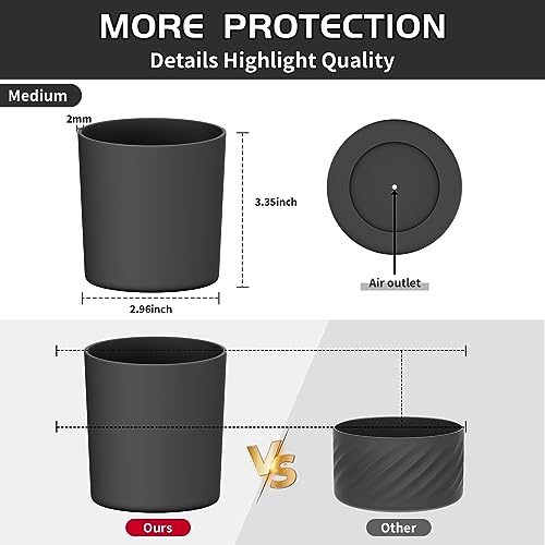 Silicone Boot for Stanley Quencher H2.0 40oz Tumbler - Black