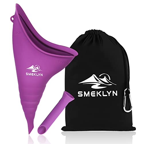 Female Urination Device - Reusable Silicone Pee Funnel - Purple