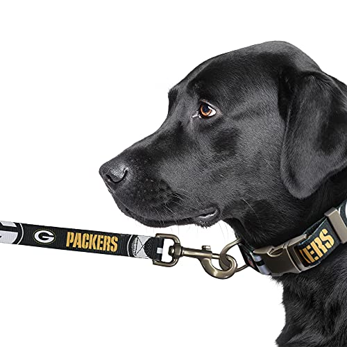 Premium Pet Leash - Green Bay Packers Team Color, 0.75" x 60"