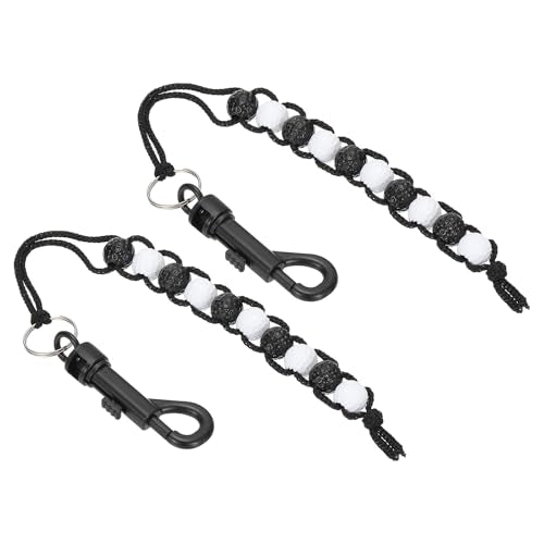 Golf Stroke Counter Beads with Clips - White & Black, 2 Pcs