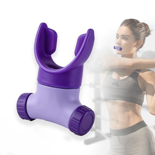 Portable Incentive Spirometer - Bi-Directional Training, 6 Levels - Purple