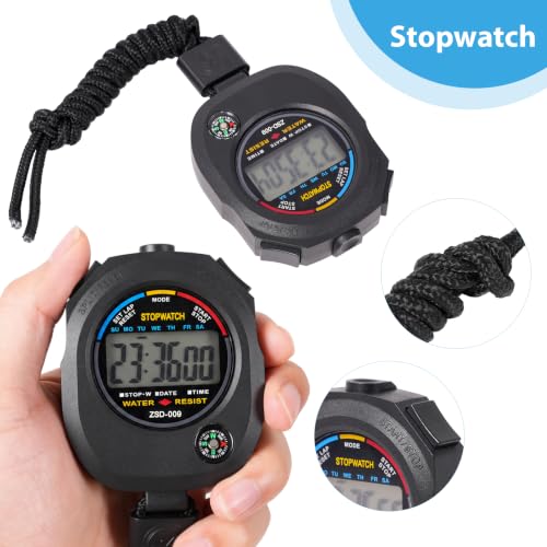 Digital Stopwatch Timer - 2 Pack for Sports & Training