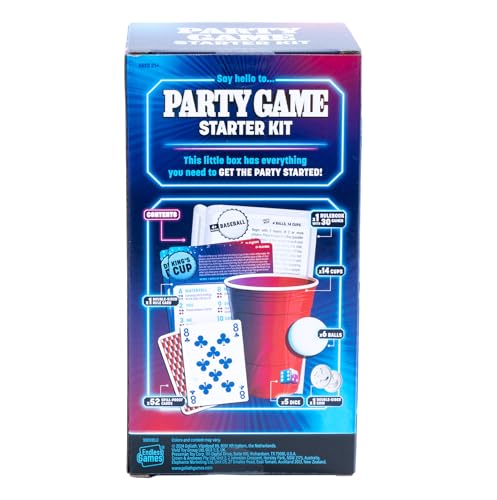 Party Game Starter Kit – 30 Adult Party Games with Cups, Dice & Cards