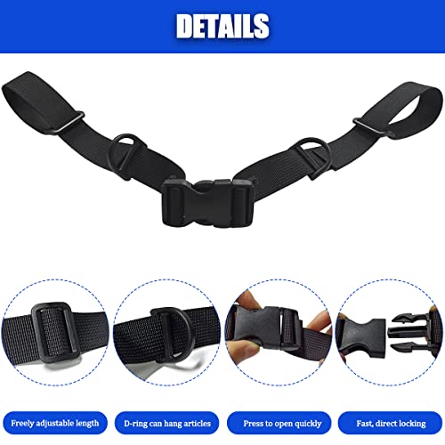 Adjustable Backpack Chest Strap - 2 Piece Set with Quick Release Buckle