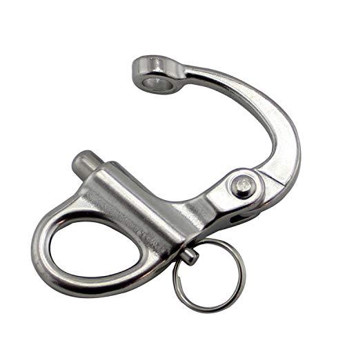1-3/8" Fixed Bail Snap Shackle - 316 Stainless Steel