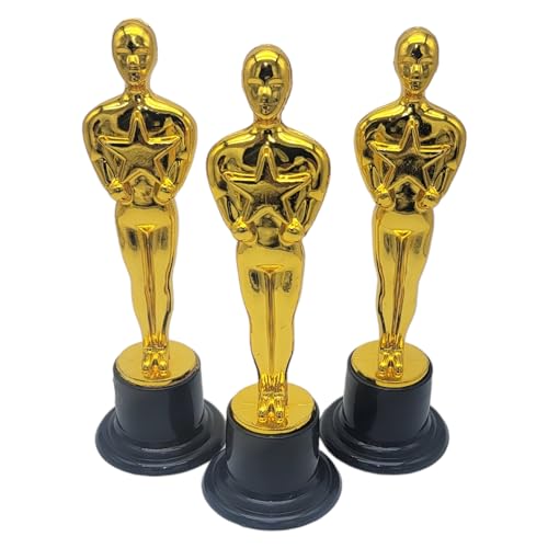 Gold Award Trophy - 6 Inch Plastic Statue for Achievements