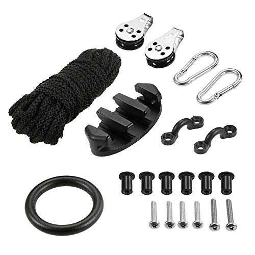ISURE MARINE Kayak Canoe Anchor Trolley Kit Eyes Wellnuts Screws