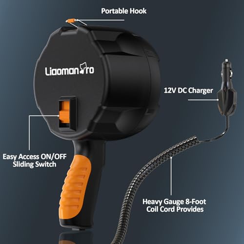 2000 Lumens Handheld Spotlight with Car Charger, LED Flashlight for Camping & Outdoor Activities